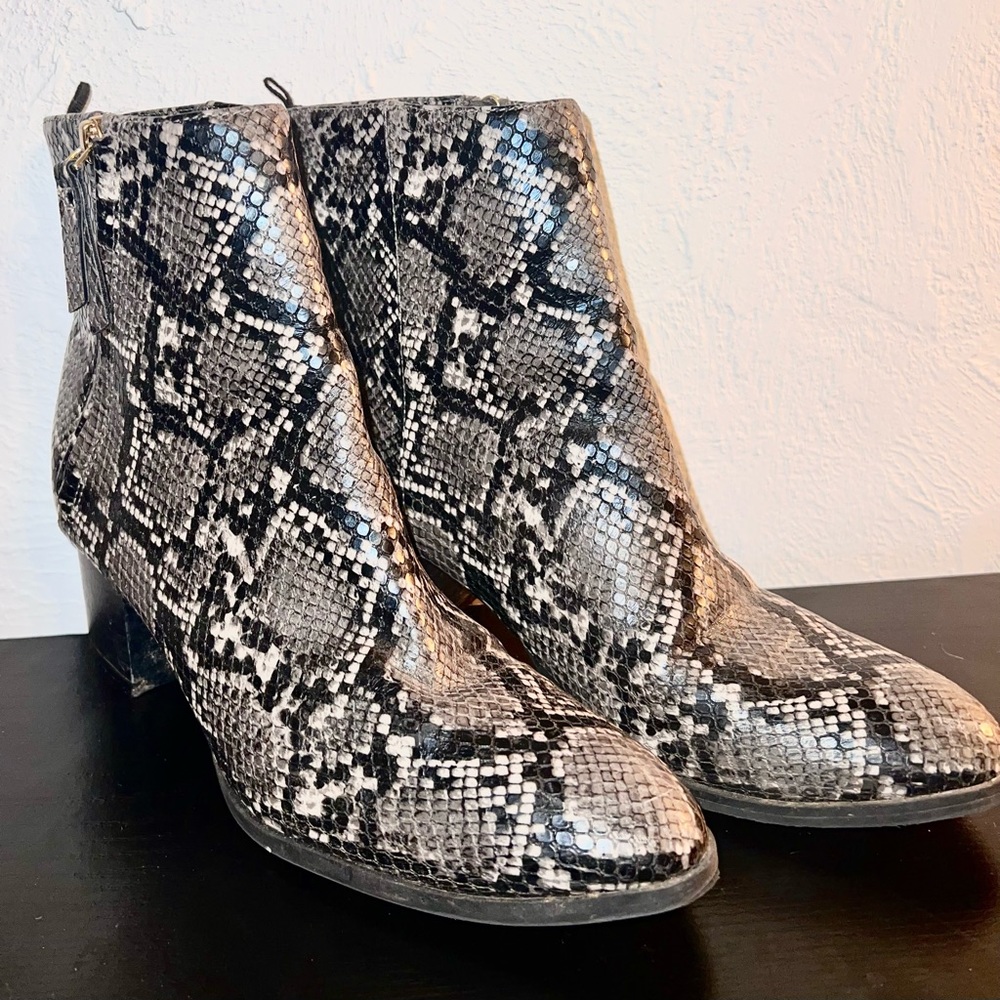 Snake skin boots